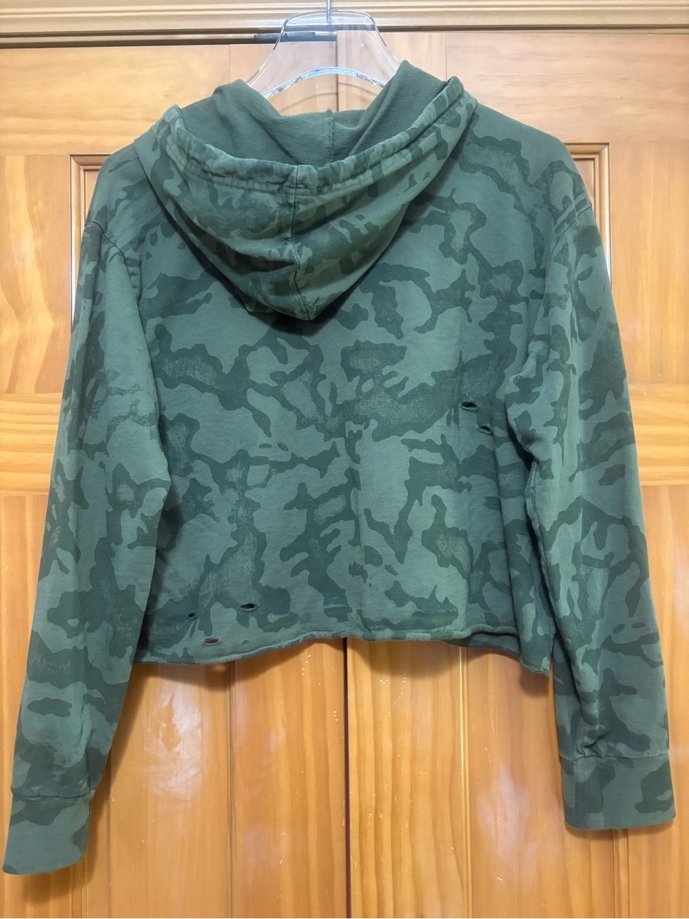 Affliction Olive Green Graphic Hoodie with Skull Emblem Size Small EUC - Picture 3 of 9